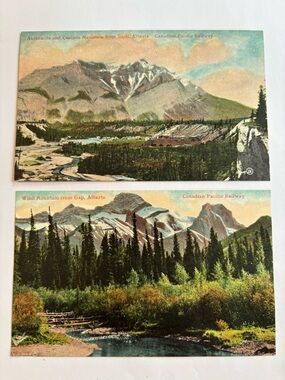 c.1905 Vintage Scenic Mountain Postcards - Set of 2